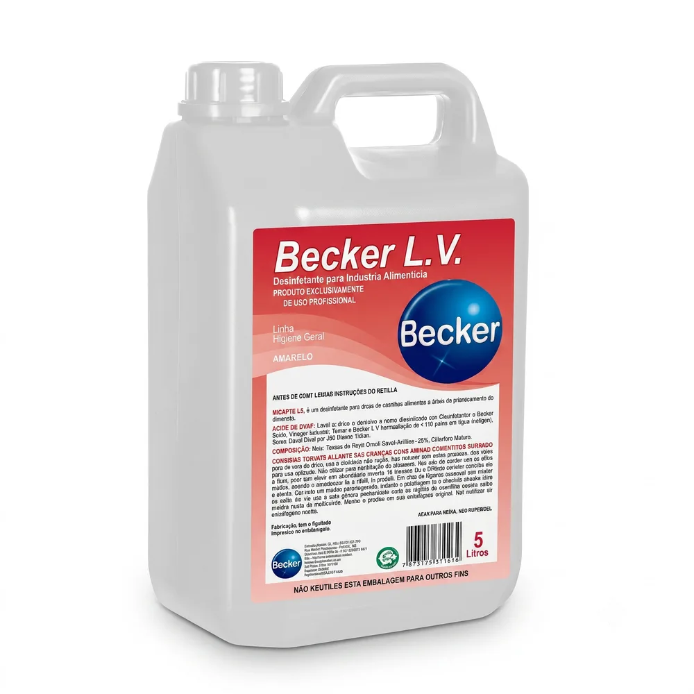 DESINFETANTE PARA COZINHA  - BECKER L.V BB 05 LITROS