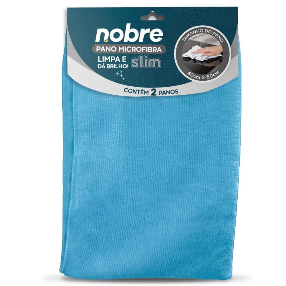 PANO DE MICROFIBRA 40x60cm AZUL SLIM