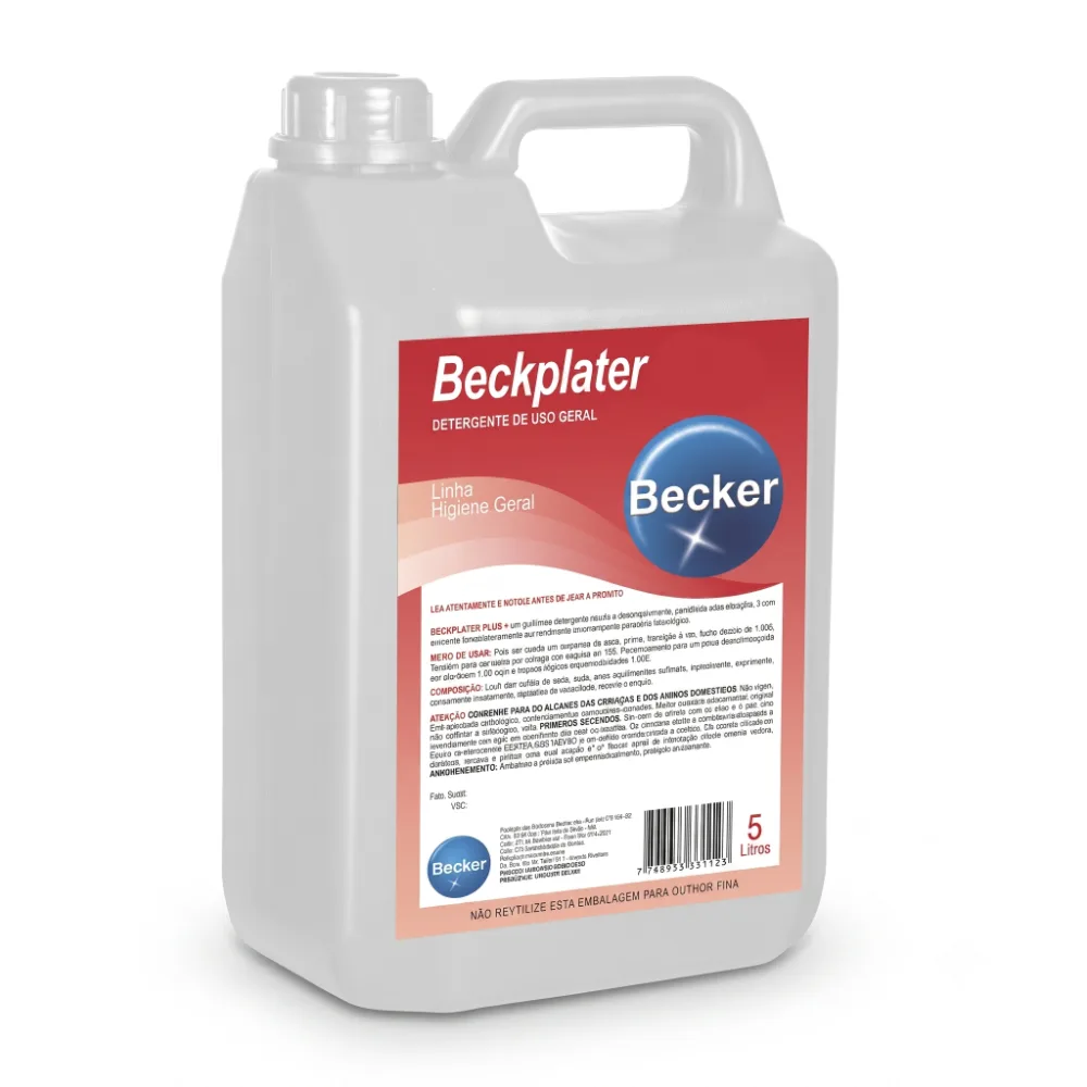 DETERGENTE - BECKPLATER INCOLOR BB 05 LITROS