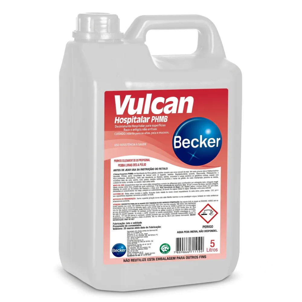 DESIFETANTE VULCAN HOSPITALAR PHMB - BB 05 LITROS