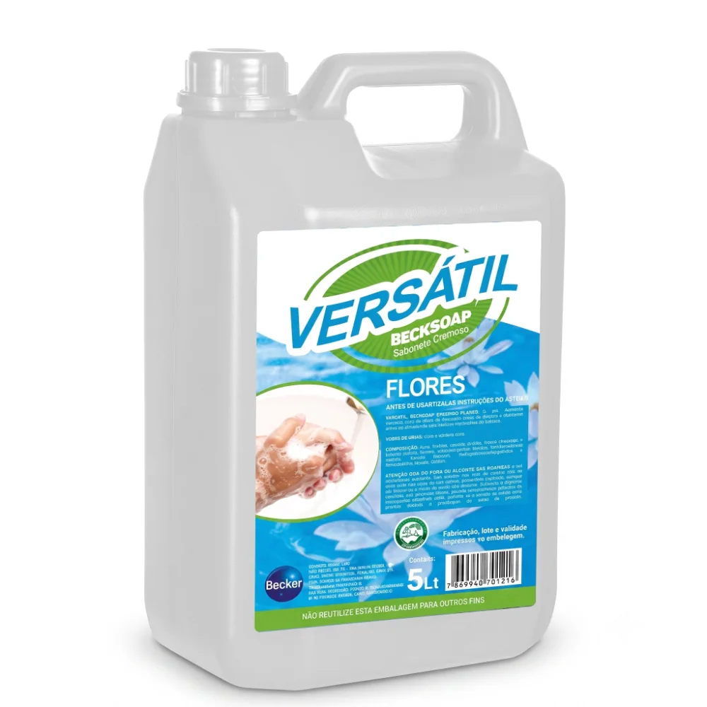 SABONETE VERSATIL CREMOSO BECKSOAP - FLORES BB 05 LITROS