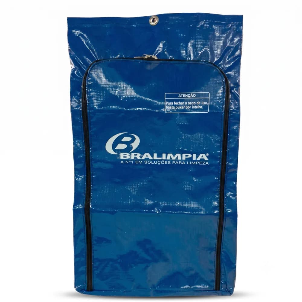 SACO BRALIMPIA AZUL C GRAVAÇÃO