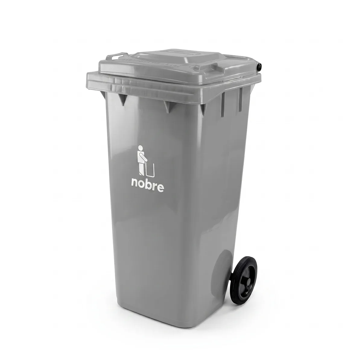 COLETORA PLASTICA 120l. c/rodas CINZA