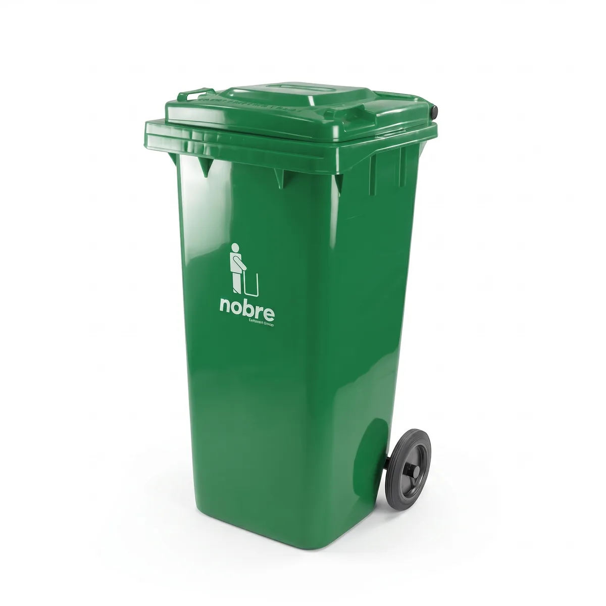 COLETORA PLASTICA 120l. c/rodas VERDE
