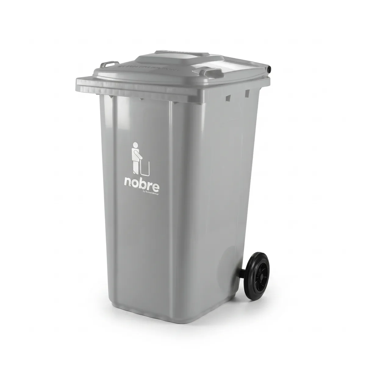 COLETORA PLASTICA 240l. c/rodas CINZA