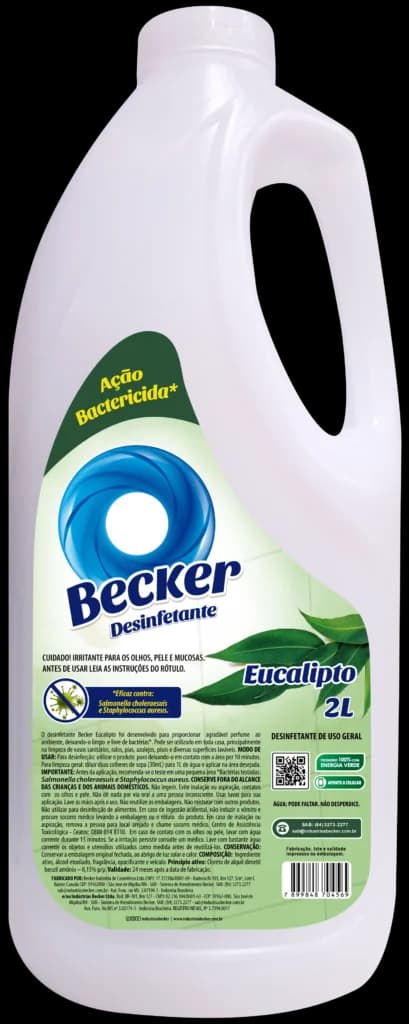 BECKER DESINFETANTE EUCALIPTO 02 LITROS