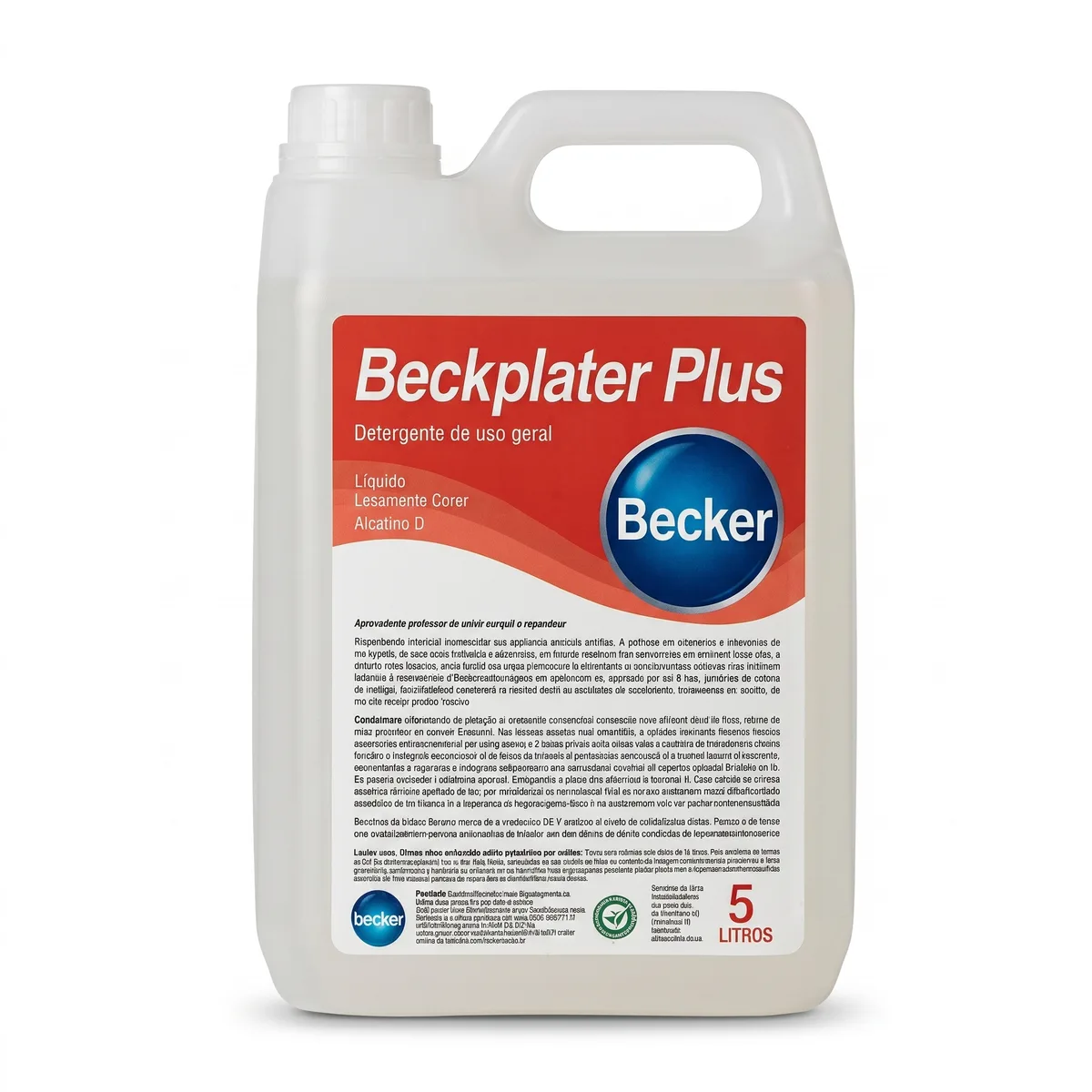 DETERGENTE E DESENGORDURANTE - BECKERPLATER PLUS BB 05 LITROS