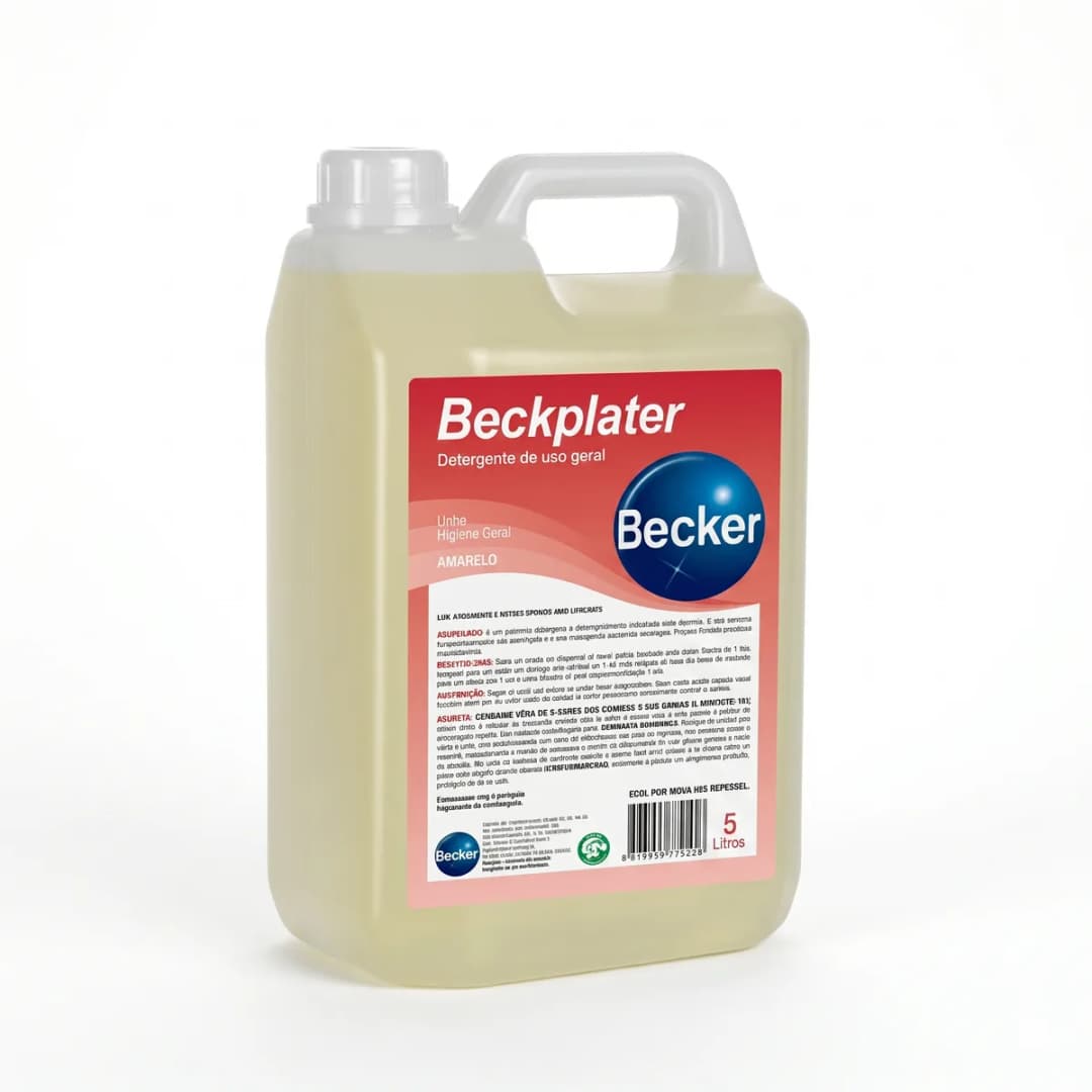 DETERGENTE NEUTRO BECKPLATER - BB 05 LITROS