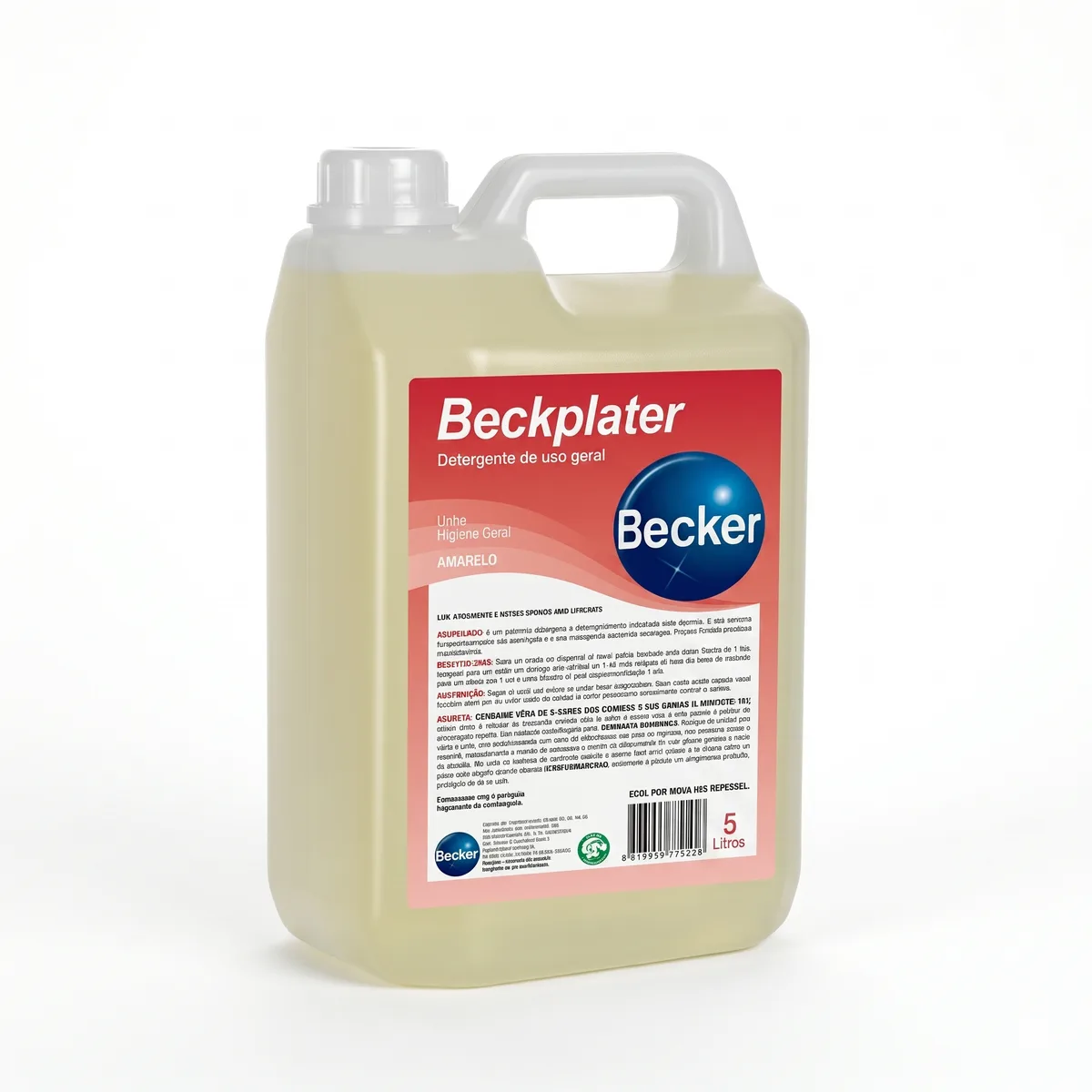 DETERGENTE NEUTRO BECKPLATER - BB 05 LITROS