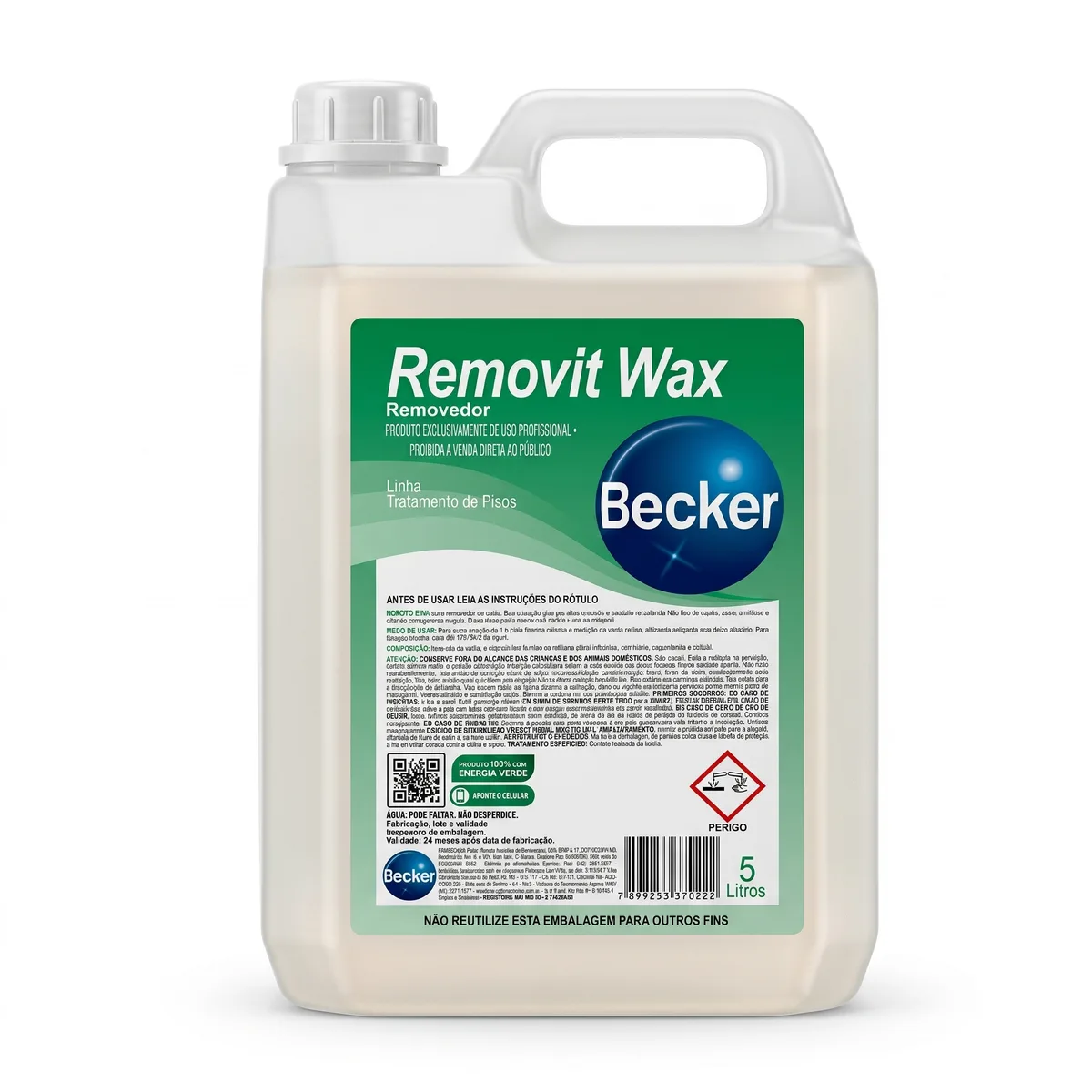 REMOVEDOR DE CERA REMOVIT WAX - BB 05 LITROS