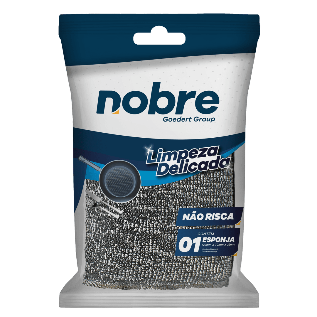 ESPONJA LIMPEZA DELICADA (nao risca, poliester e poliuretano) Max - Nobre