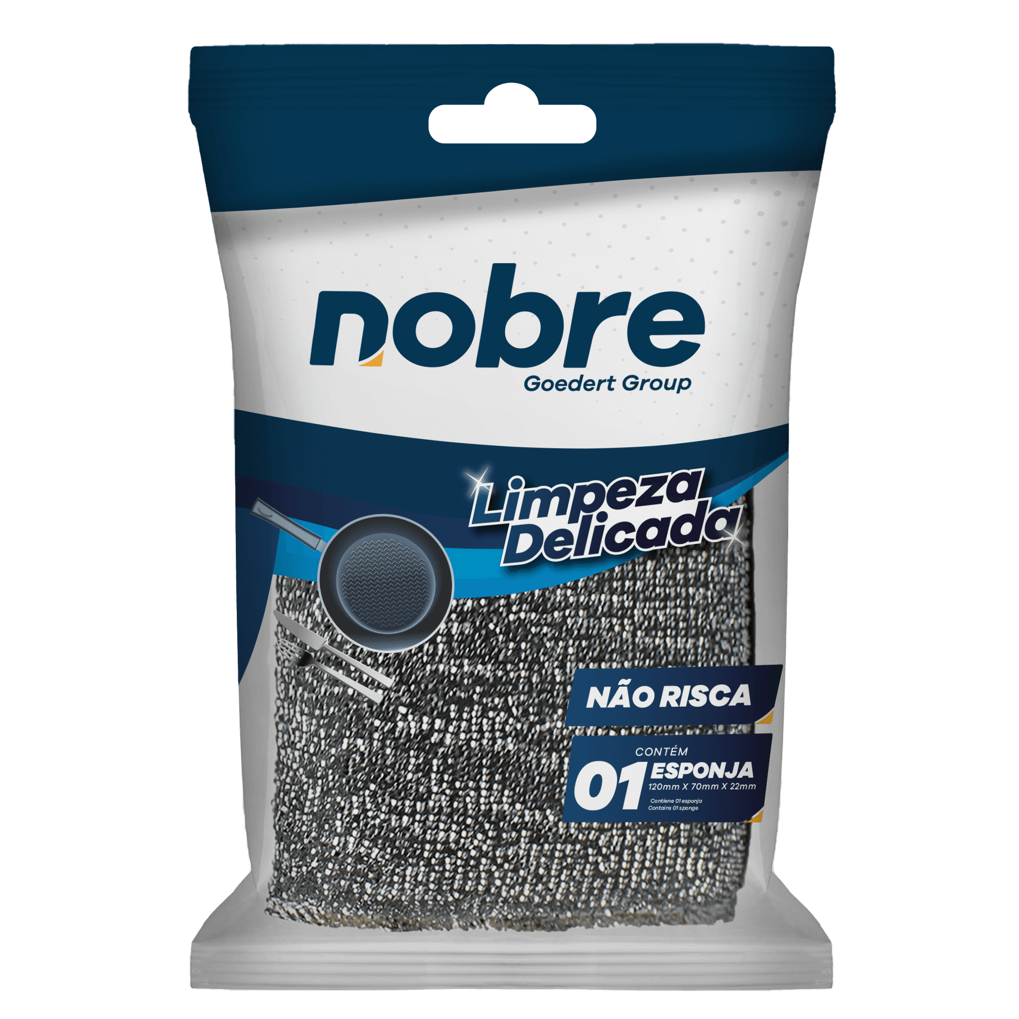 ESPONJA LIMPEZA DELICADA (nao risca, poliester e poliuretano) Max - Nobre